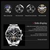 OLEVS Men's Watches Multifunctional Chronograph Flywheel Dial Original Wristwatch Moon Phase Waterproof Watches