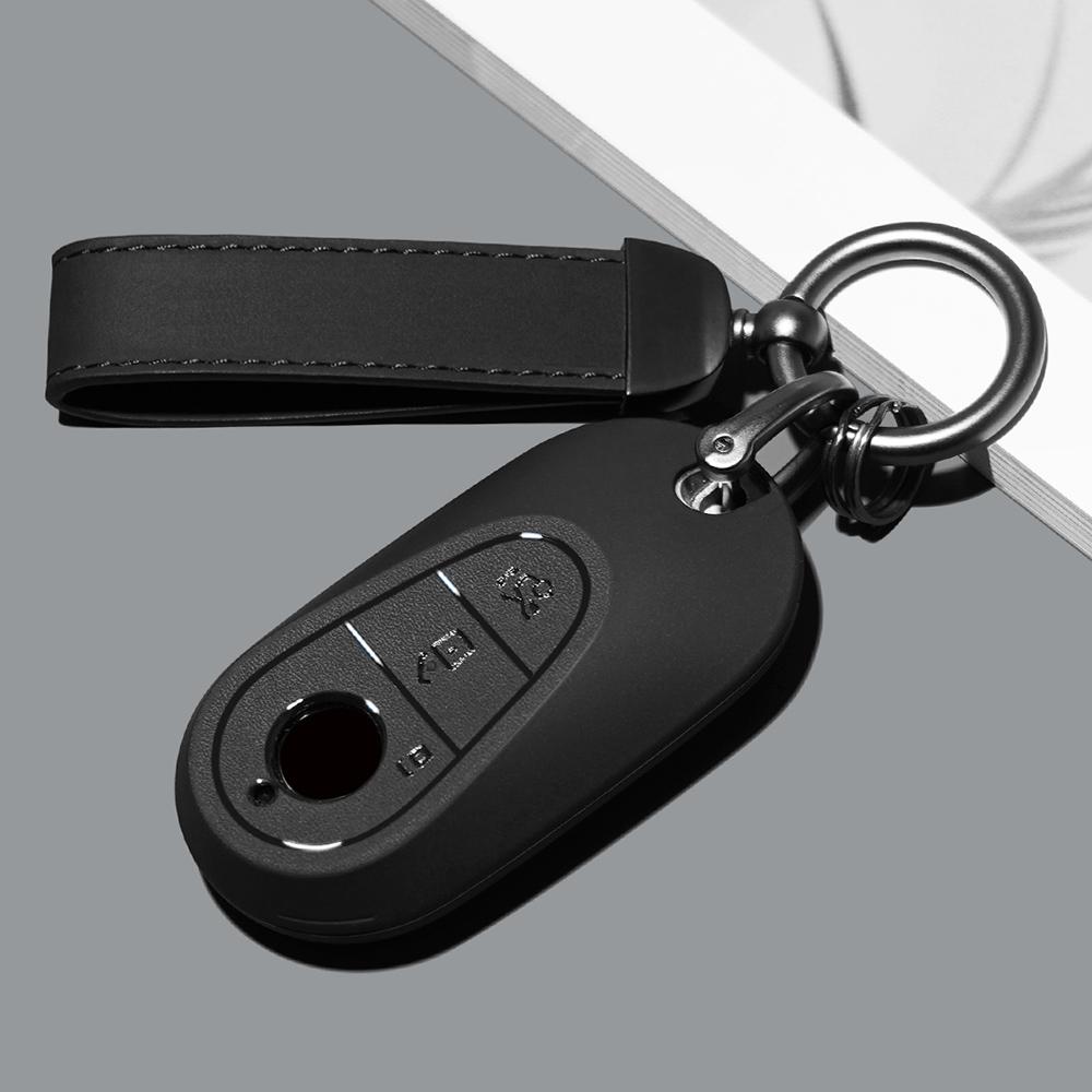 Abs Car Key Case Cover Shell For Mercedes Benz A C E S Class W204 W205 W212 W213 W176 Glc Cla Amg W177 Auto Accessories
