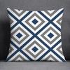 45x45CM Cushion Cover Geometric Pattern Polyester Blue Grey Pillowcase Sofa Cushion Throw Pillow Home Decor Pillowcase
