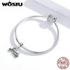 WOSTU Authentische 925 Sterling Silber Coole Motorrad Charm Perlen für Original 3mm Armband DIY Jeweley