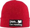 Im Reading HAT For Book Lover Funny Saying Beanie Cap Knit Hat