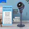 Dual-Use Oscillating Air Circulator Fan - High Power, Low Noise, Vertical Floor & Desk Standing for Bedroom and Dorm.