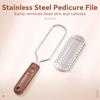 File Pedicure Stainless Steel Foot Scrubber Heel Callus Dead Skin Remover Exfoliating Professional Feet Care Tool Pedicure