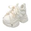 Fashion 10CM Women Mesh Chunky Sneakers Autumn High Platform Shoes High Heels Wedges Casual Shoes Woman Breathable Sports Dad Sneakers