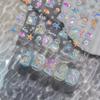 Shiny Goldfish Plastic Bag Seahorses Summer Jellyfish Starfish Shell Conch Koi Water Bubble Star Carp Nail Art Stickers Decals