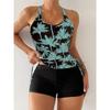 New Print Separate Swimsuits Tankini Set Female Swimwear Sports Beach Wear Two-Piece Bathing Suits Pool Women Swimming Suit