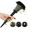 Solar Mosquito Killer With 2 Light Mode Outdoor Waterproof Led Light Bug Zapper Mosquito Repellent Lamp For Garden Lawn Camping