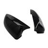For BMW X5 E70 X6 E71 2008 2009 2010 2011-2013 ABS Car Rearview Side Mirror Cover Wing Cap Exterior Door Trim Adhesive Sticker