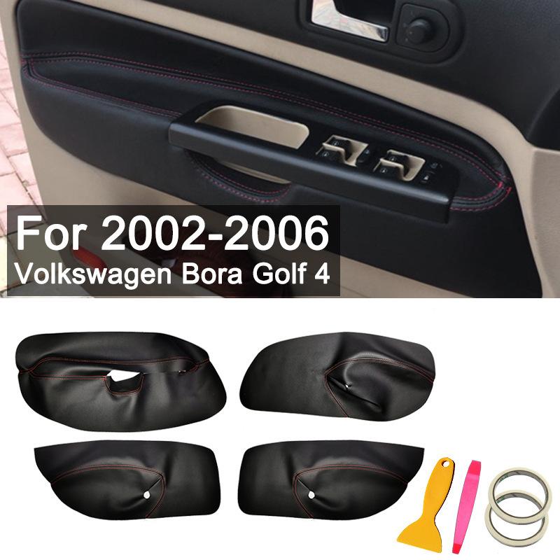 Suitable for Volkswagen 02-06 Bora Golf 4 Door Panel Leather Interior Modification Microfiber Leather Cross-border Delivery Tool