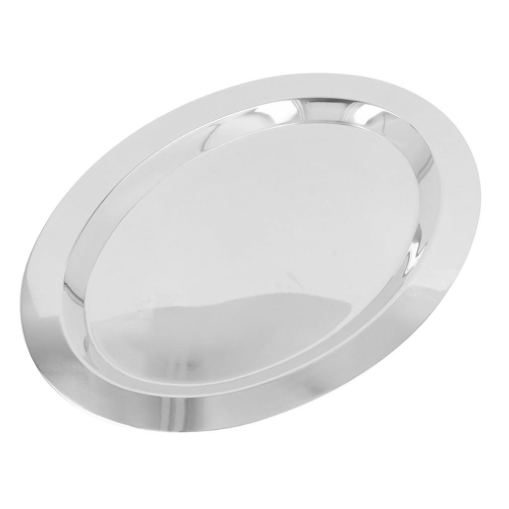 Farfurii din oțel inoxidabil, multifuncționale, rafinate și elegante, cu suprafață de oglindă, din oțel inoxidabil 304, pentru servire