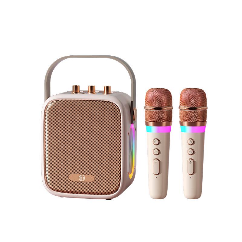 Hao Mu Ren D61 Dual Wireless Karaoke Mic & Bluetooth Speaker (CN version)