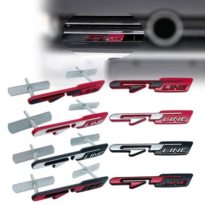 3D Car Styling GT line Samolepka odznaku přední masky pro Peugeot 308 207 406 407 408 Pro Kia K9 Forte Ceed Cerato RIO K3 K5