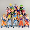 18cm 6PCS Dragon Ball Z Super Goku Vetega Majin Buu Freeza Beerus Whis Mark Karin Gotenks PVC Figures Anime Collectiable Model