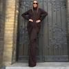 2025 Herbst Damen Langarm Rollkragen Taillenbetontes Bodycon-Kleid