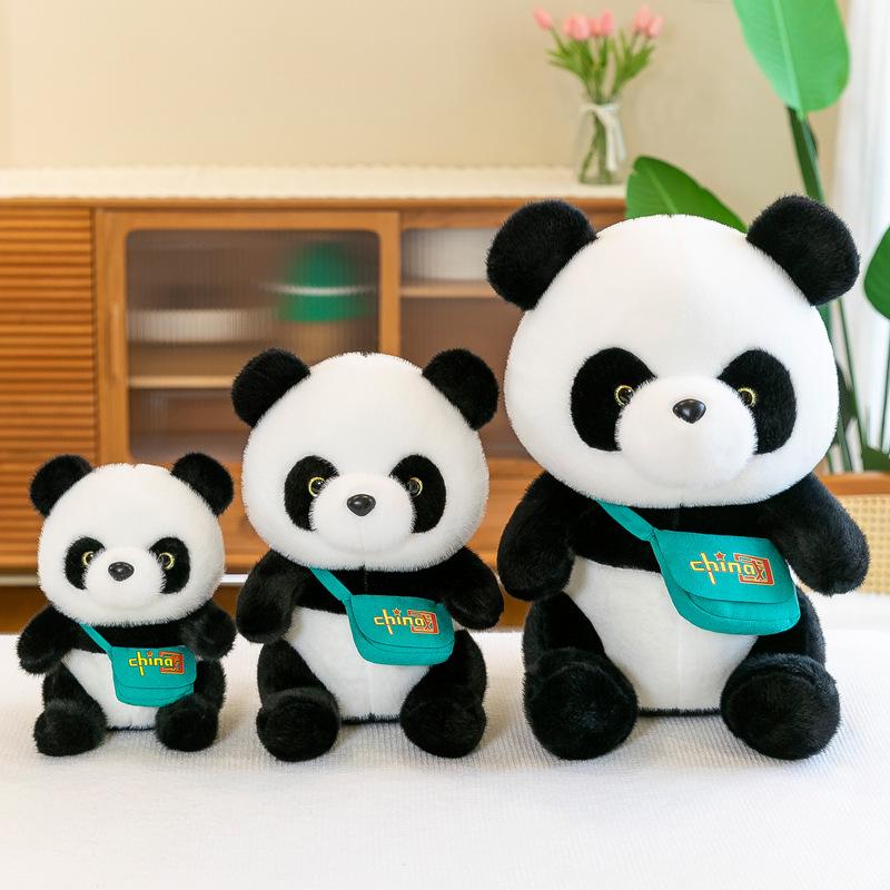 Mink Zamatový Plyšový Panda - Roztomilá Plyšová Bábika Panda pre Dievčatá, Perfektný Narodeninový Darčekový Vankúš