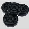 Universal Rubber Jack Pad Slotted Jack Pad Adapter Frame Rail Protector Slotted Frame Black/Yellow