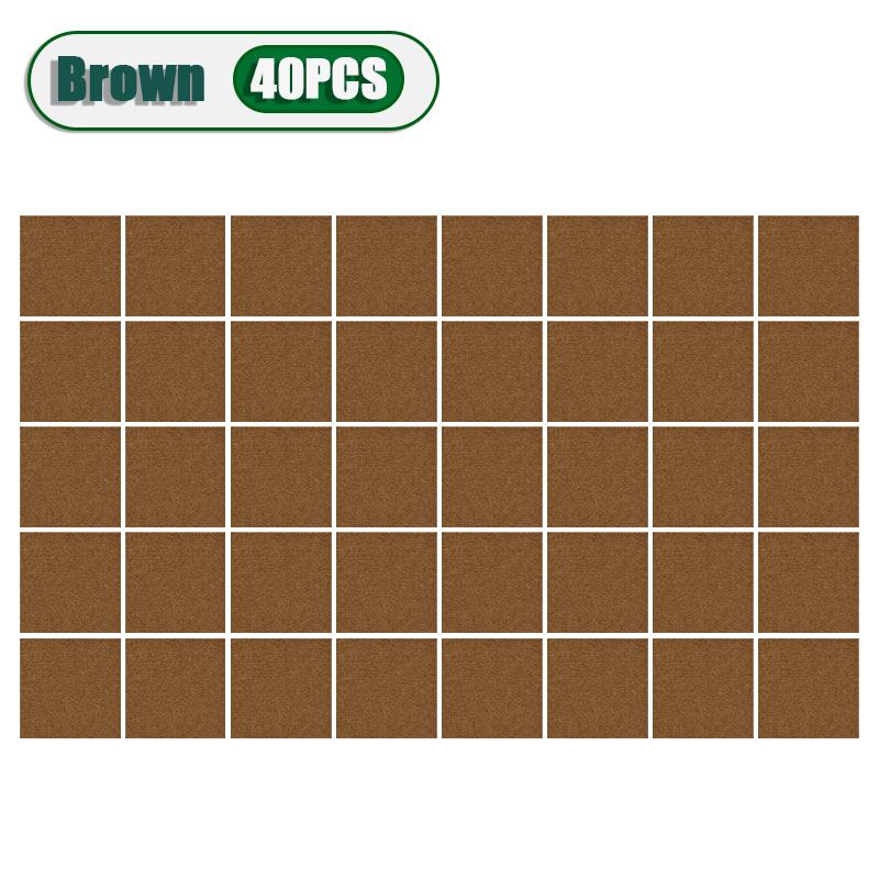 40 SZT Samoprzylepny Kwadrat Dywanowy 30x30cm Peel Stick Zdejmowana Naklejka Maty Podłogowe do DIY Wyposażenie Domu Płytki Korytarz Wewnętrzny