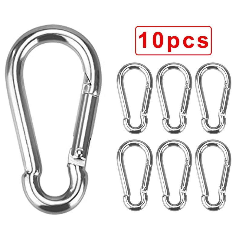 Mini Alloy Spring Carabiner Snap Hook Carabiner Clip Keychain Outdoor Camping Climbing Hiking D-ring Buckle Tools Keychain