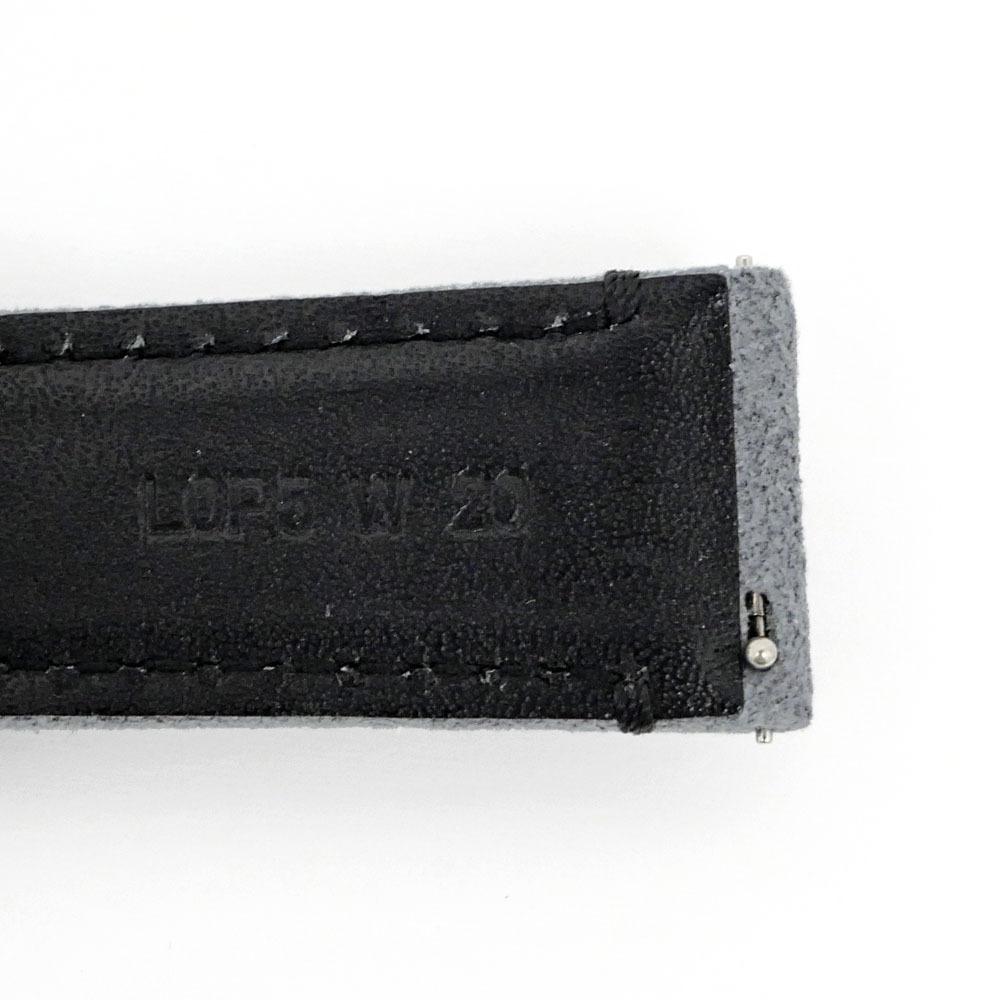 SEIKO Replacement Strap with Gray 20mm Lug Watch Strap [Meito] D-Buckle, Suede, Width, Parts, Accessories