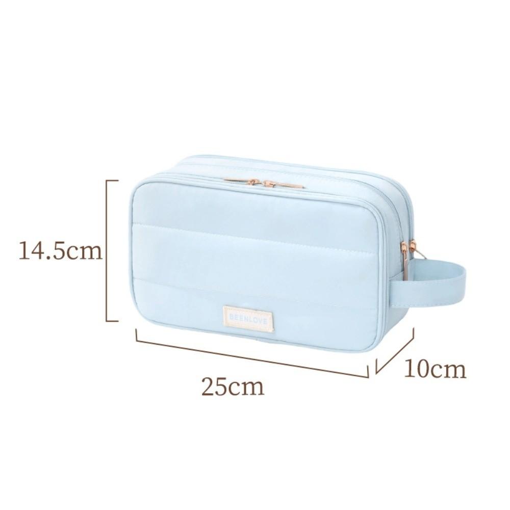 Large Capacity Toiletry Bag 3-Layers Dry-wet Separation Cosmetic Organizer Bag Durable Portable Makeup Bag Travel