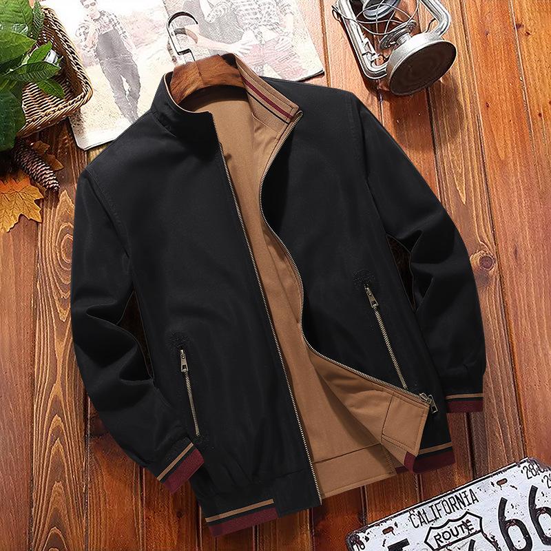 Men's Reversible Casual Stand-Up Collar Jacket