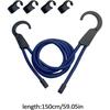 Washing Lines Travel, 1.5m Elastic Retractable Travel Clothes Washing Line, 4X Adjustable Extendable Clothes Line, Outdoor Clothes Airer for Bathroom