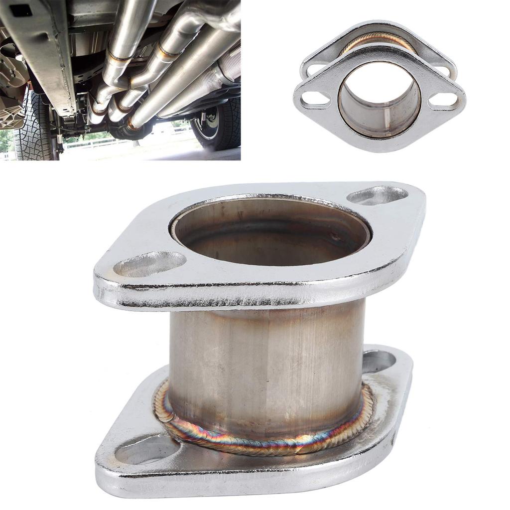 Extension Flange Corrosion Resistant Muffler Pipe Extension Flange Universal Vehicle Accessories Fit 2.5" Inner Diameter 2 Bolt Flange