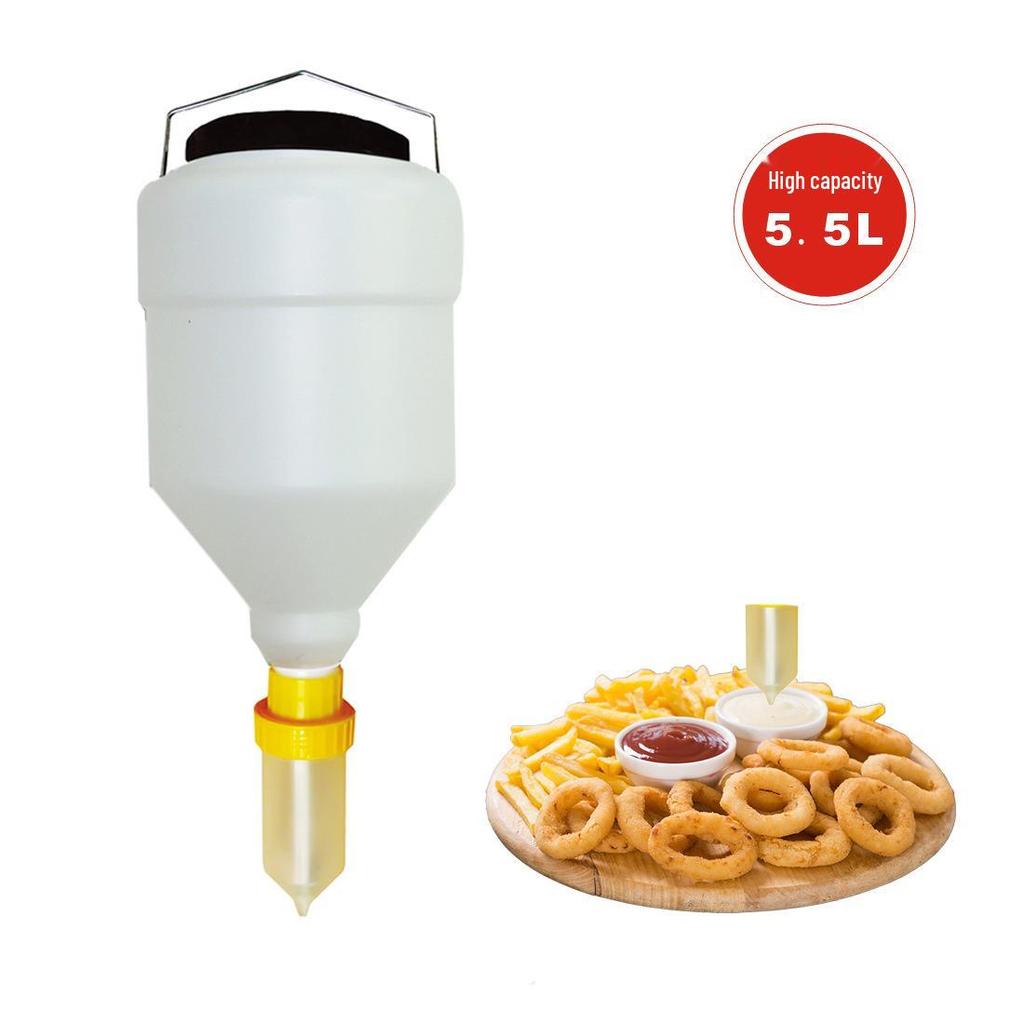 Sticlă cu presare pentru sosuri și condimente – Capacitate mare pentru alimente prăjite