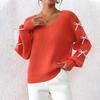 Women's Ribbon Bow Decorated Knitted Pullover