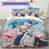 Welcome To Demon School! Iruma Kun Pattern Bedding,Quilt Set Quilt Cover Pillowcase Home Birthday Gift(1 * Duvet Cover + 2 * Pillowcase, Without Core)