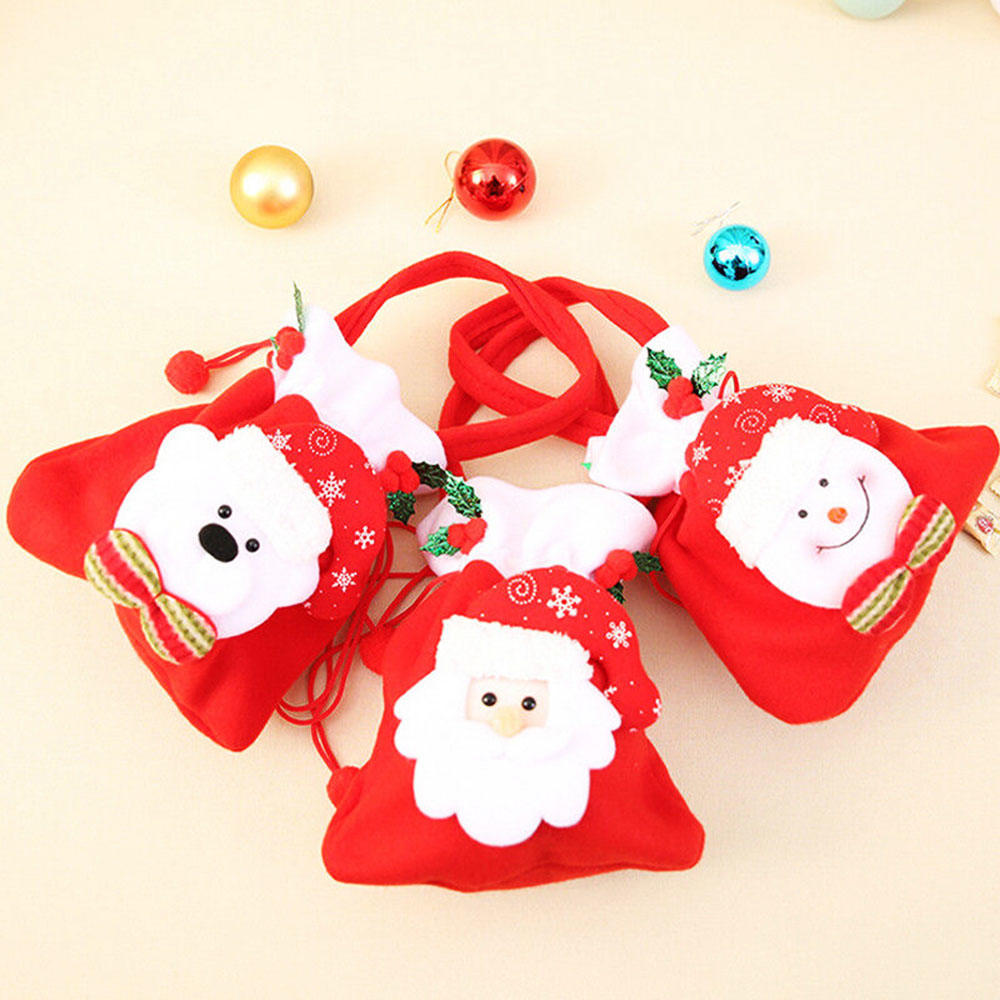 

Decoration Snowman Festival Christmas Gift Bags Santa Claus Candy Pouch Xmas Tree