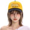Preppy Style Koreanische Bestickte Buchstaben Baseballkappen Neue Herren Damen Sonnenschutz Persönlich Vielseitig Farbblock Mode Schirmmützen