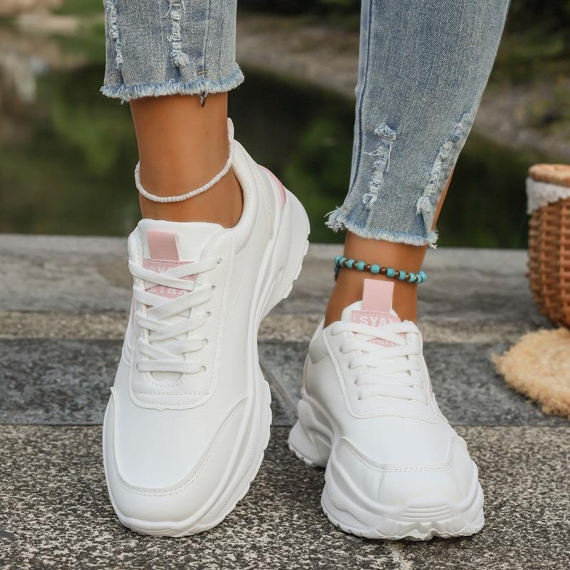Atmungsaktive, dicke Sohle, Koreanische, vielseitige Dad-Sportschuhe für Damen, Frühling-Herbst.