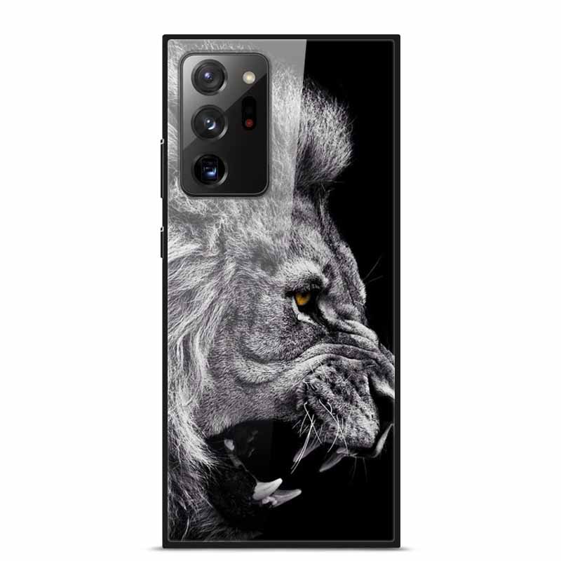 Glass Back Cover For Samsung Note 20 Ultra Case Tempered Glass Case For Samsung Galaxy S21 Ultra Case S 21 Note20 Ultra Funda