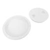 Boat Hatch Deck Plate 6.5 Inch Nylon Anti Slip Round Boat Detachable Inspection Deck Hatch Cover for Marine Yacht White