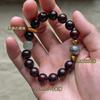 Handmade 10mm Red Sandalwood Dragon Scale Bead Bracelet, Auspicious Cloud Design, Retro New Chinese Ethnic Unisex Jewelry, Travel Souvenir