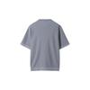 Customellow Grey Texture Half Round Neck Sweater Cwwam25422gyx