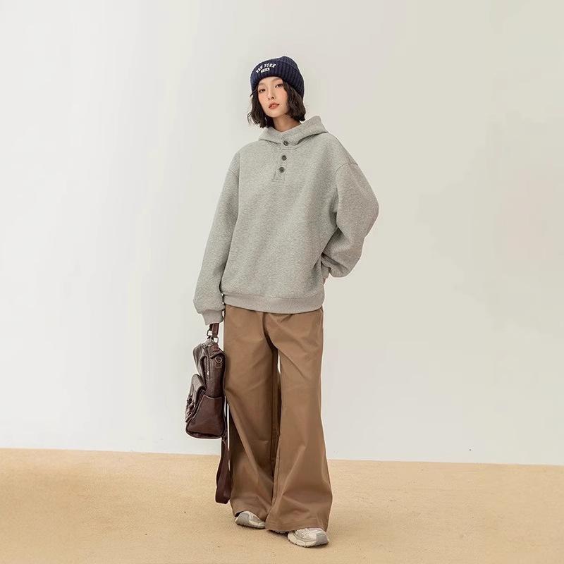 2025 Trendy Women's Hooded Sweatshirt: New Spring/Autumn, High-End, Loose, Casual Style, Unisex Design