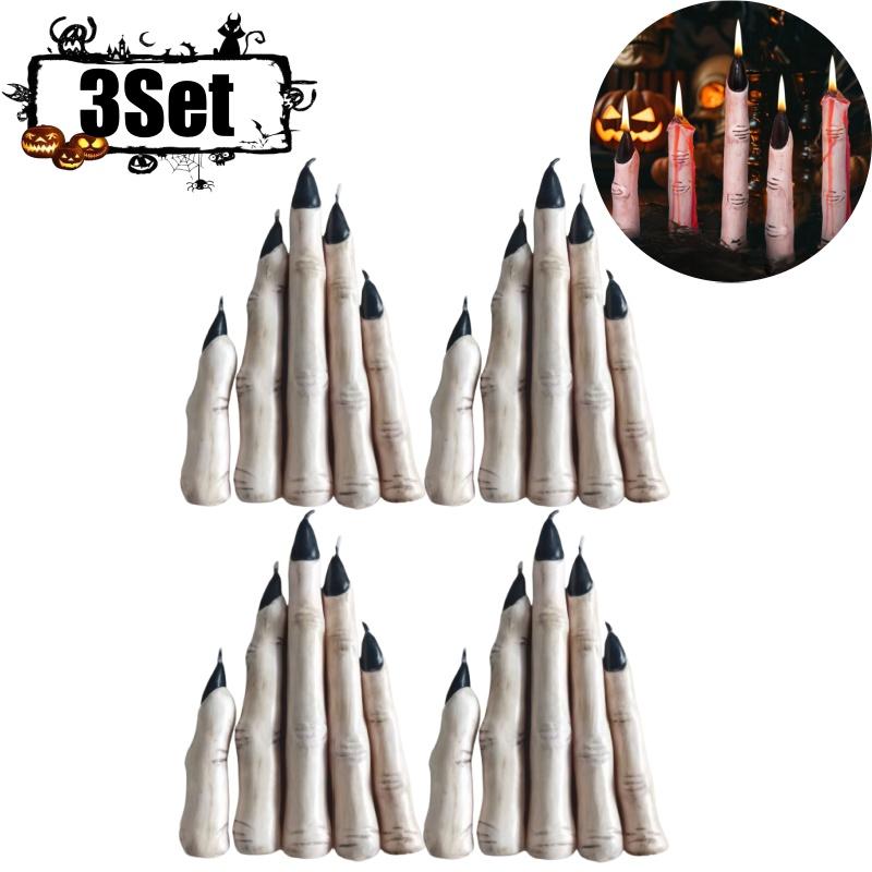 Halloween Party Decoration Zombie Hand Gory Bleeding Soy Wax Candle Skull Scented Spooky Halloween Decorative Candle