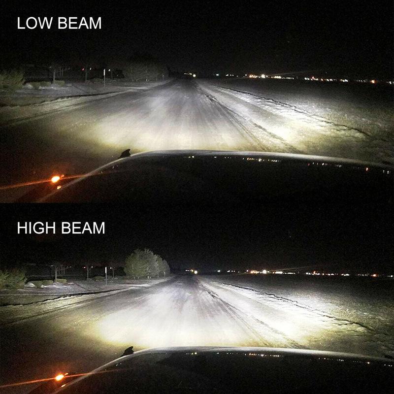Vierkante 7-inch Koplampen 5x7 Met Opening Angel Eye Tweekleurig Groot- en Dimlicht Lamp Voor Jeep Wrangler Off-road Truck DRL Koplampen