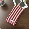 Korean Unisex Striped Knit Scarf - High-End Autumn/Winter Style for Children