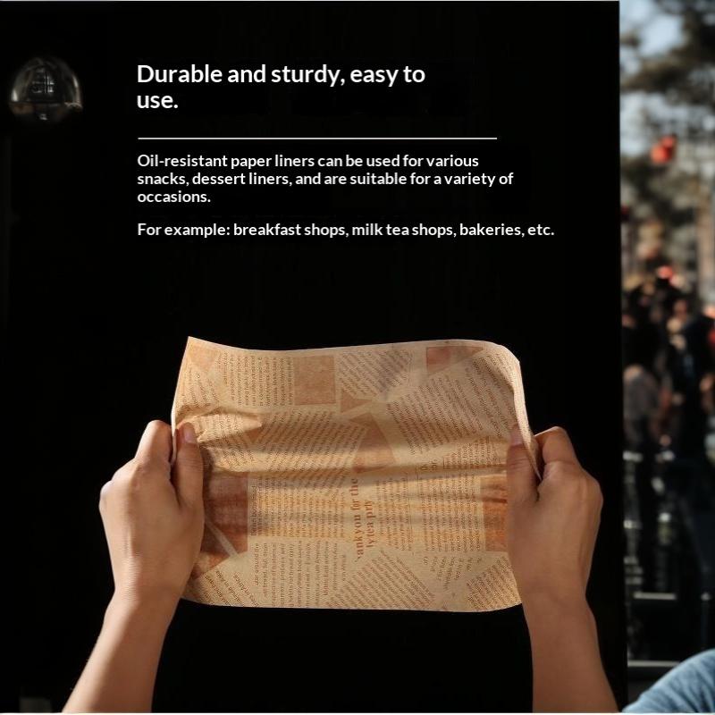 Nonstick Baking Paper 50 Sheets Food Grade Greaseproof Heat Resistant Waterproof Liners for Air Fryer Oven Roasting