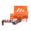 Double Fans Motor Cooling Radiator Twin Fans Motor Heat Sink 40?42mm for 18 RC CarOrange