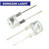 10PCS NEW F8 8mm 0.5W 3.0-3.2V Straw Hat LED White Super Bright LED Lamp Wide Angle Transparent LED Lamp Strawhat LED