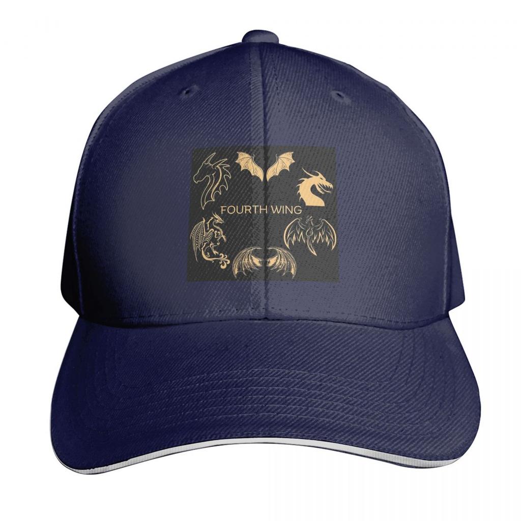 Vintage Basgiath War College Fourth Wing Cap Fashion Casual Baseball Caps Adjustable Hat Hip Hop Summer Unisex Baseball Hats