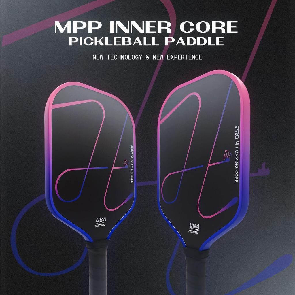 Hellfire PRO4 Tornado Pickleball Paddle T700 Carbon Fiber Hot Press Sports Grade Racket