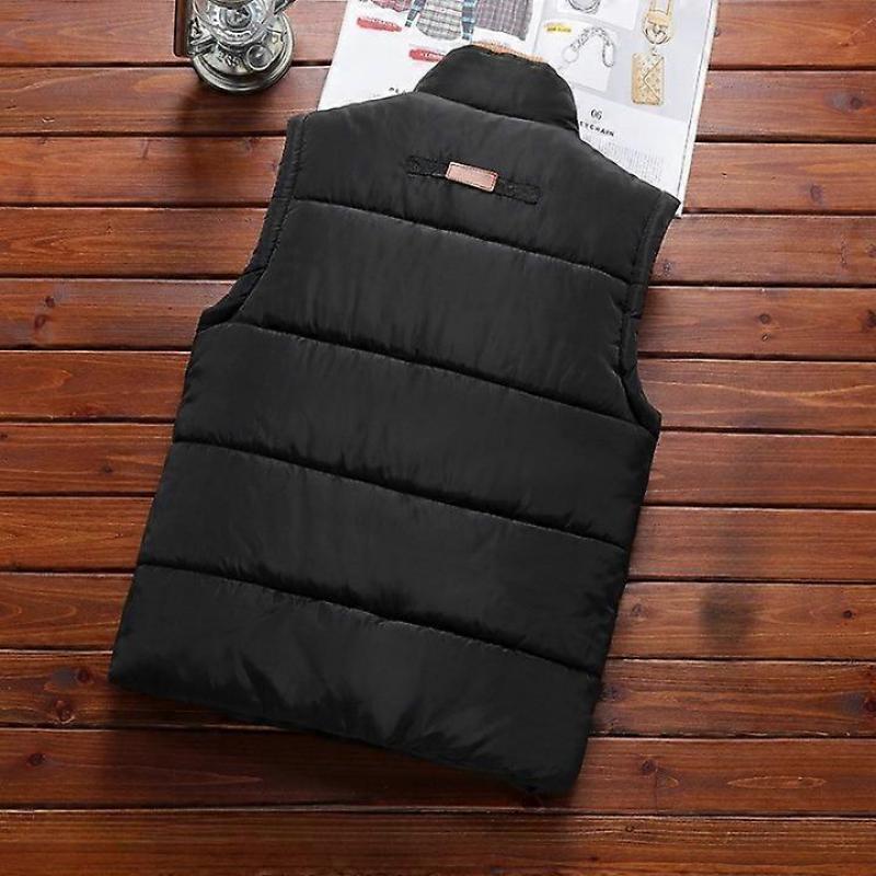 Herren Winterweste Fleece Outdoorweste Jacke Ärmellos Angelweste