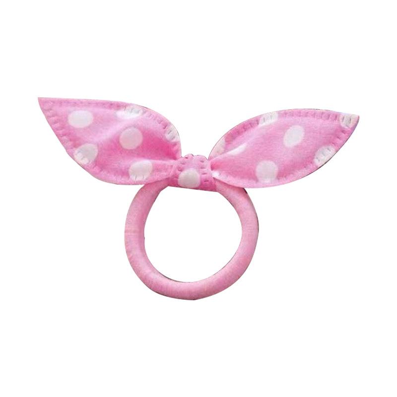 Rabbit Ears Bow Hair Tie: Cute and Durable Elastic Hair Accessory for Girls