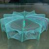 Fishing Shrimp Cage Baits Mesh Net Foldable Fish Trap Cage 6/8 Hole Folding Fishing Net Automatic Fishing Trap Net
