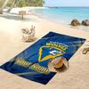 Warrington Wolves Custom Beach Towel, Print Your Name Text Lightweight Absorbent Towel for Swimming Travel